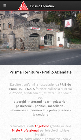 creazione sito web prisma forniture